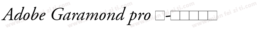 Adobe Garamond pro 加字体转换